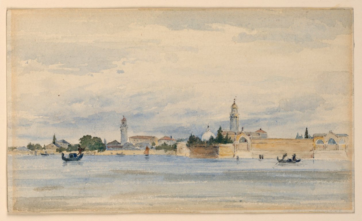 Gamle kirkegård, Venedig af Arnold William Brunner