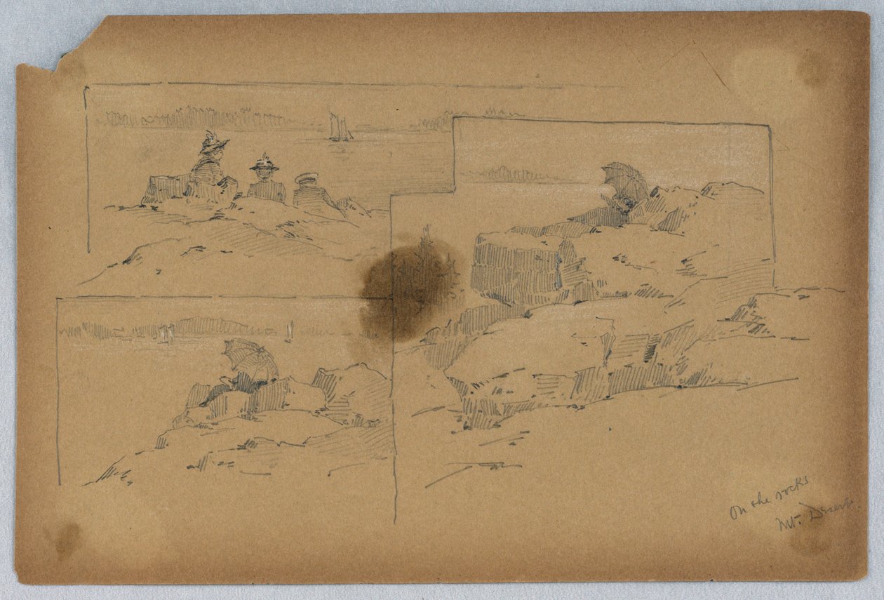 On the Rocks, Mt. Desert af Arnold William Brunner