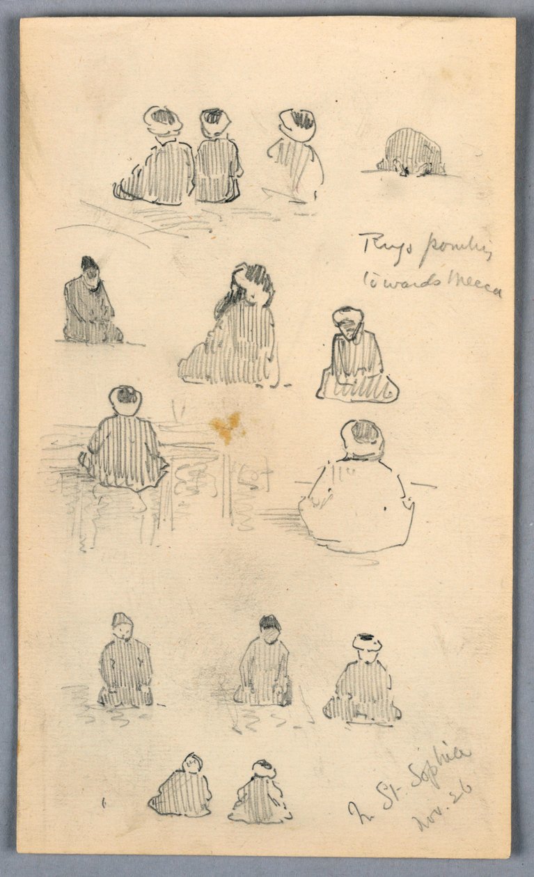 Pilgrimme ved St. Sophia af Arnold William Brunner