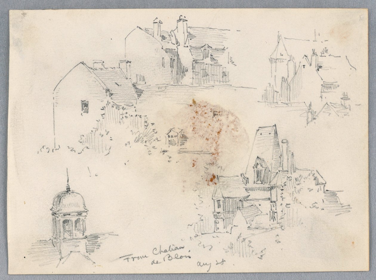 Skitser fra Château de Blois af Arnold William Brunner