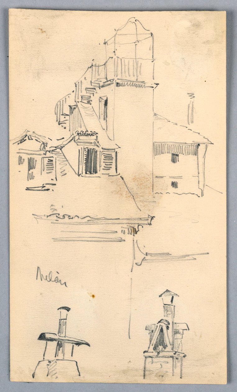 Skitser i Milano af Arnold William Brunner