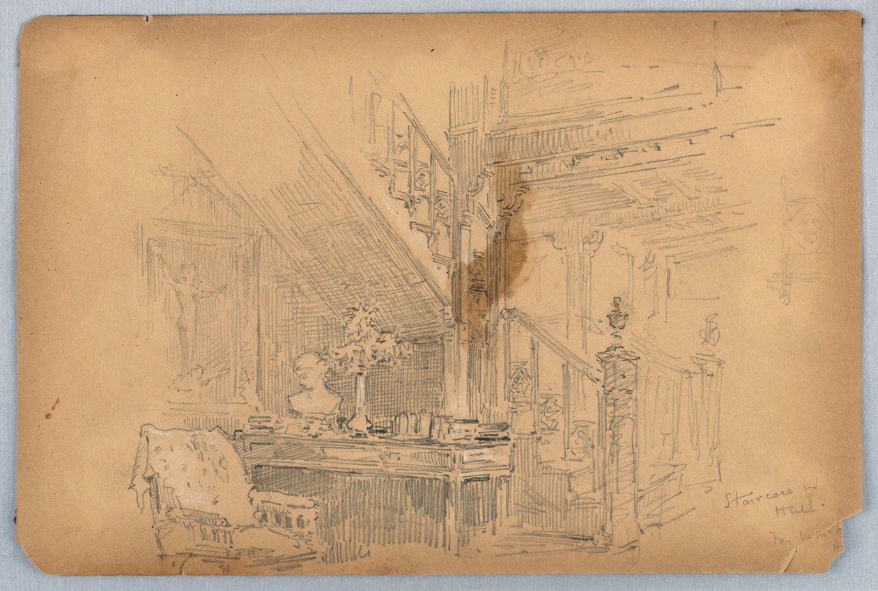 Trappe-Mossley Hall af Arnold William Brunner