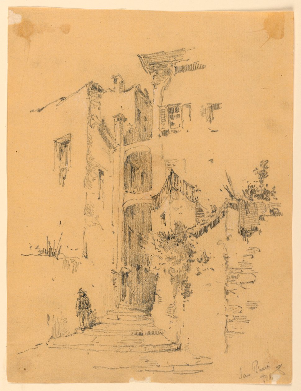 Gade i San Remo af Arnold William Brunner