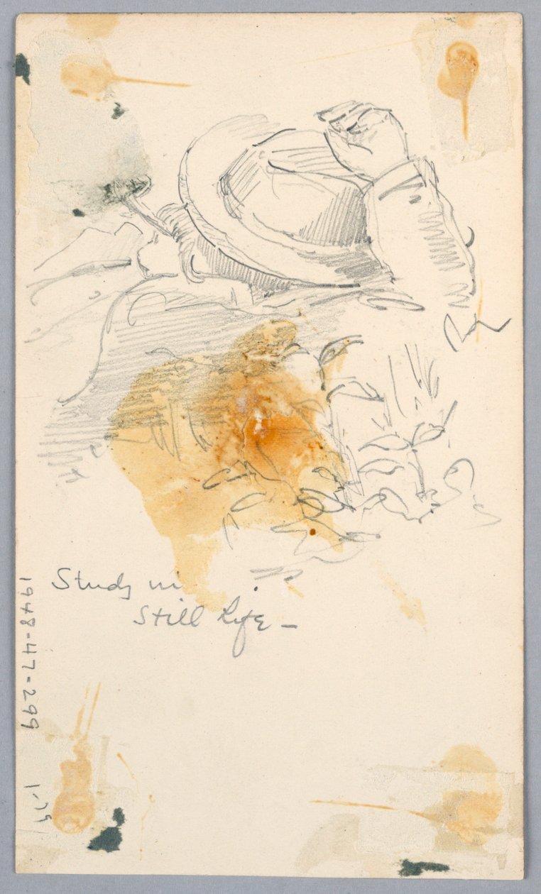 Studie med Stilleben af Arnold William Brunner
