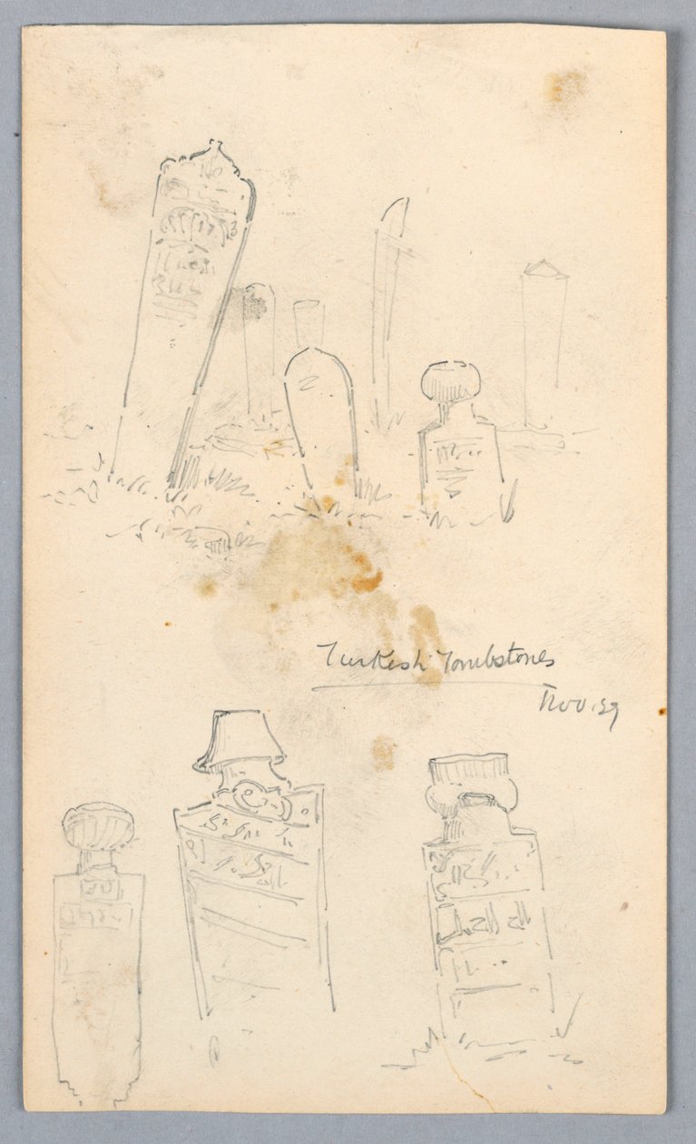 Tyrkiske gravsten af Arnold William Brunner