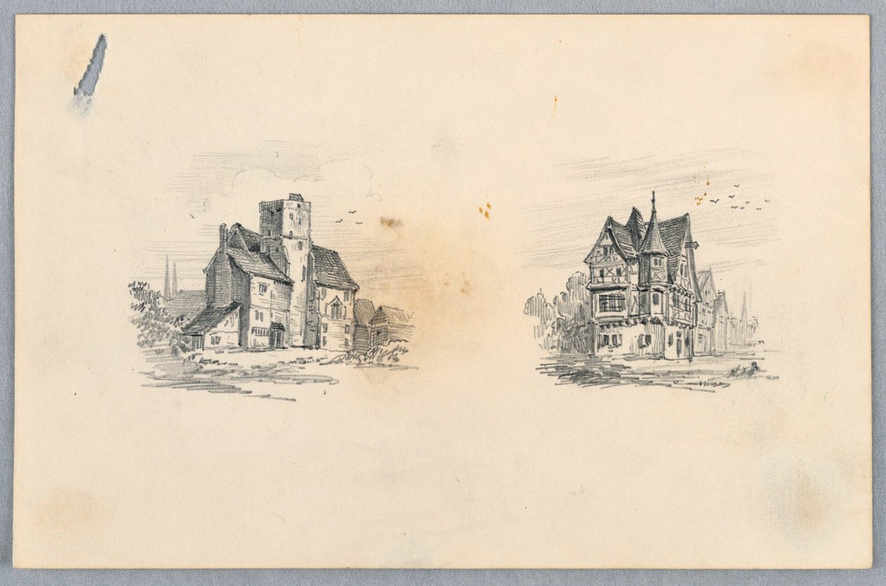 To Skitser af Huse af Arnold William Brunner
