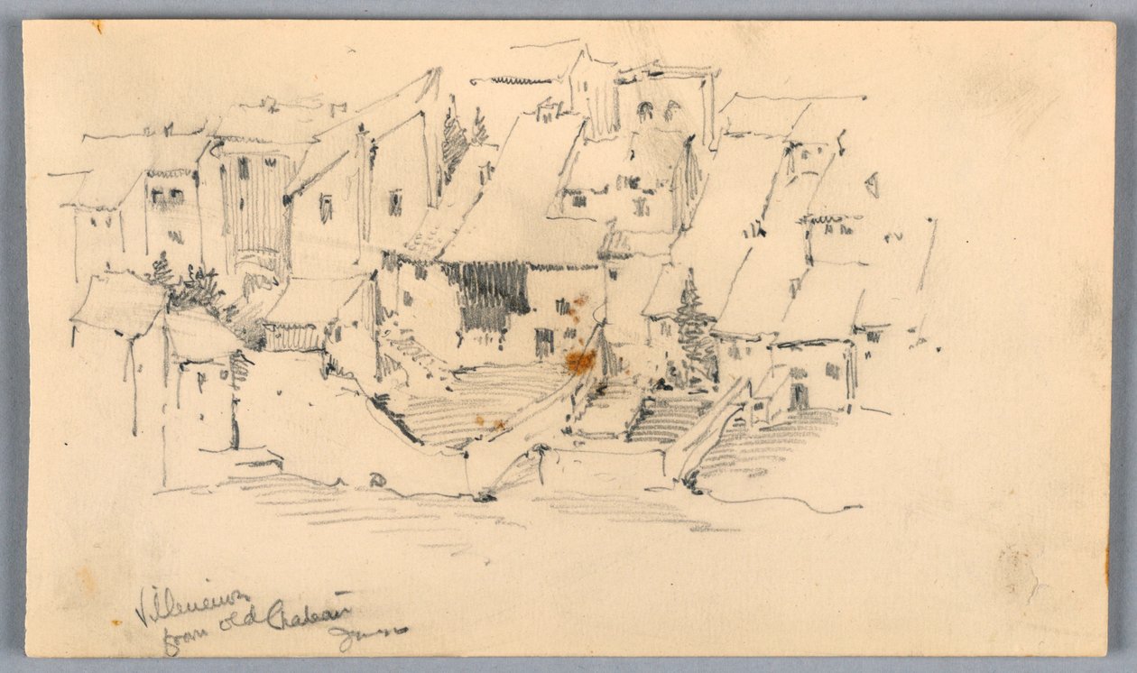 Villeneuve fra Old Château af Arnold William Brunner