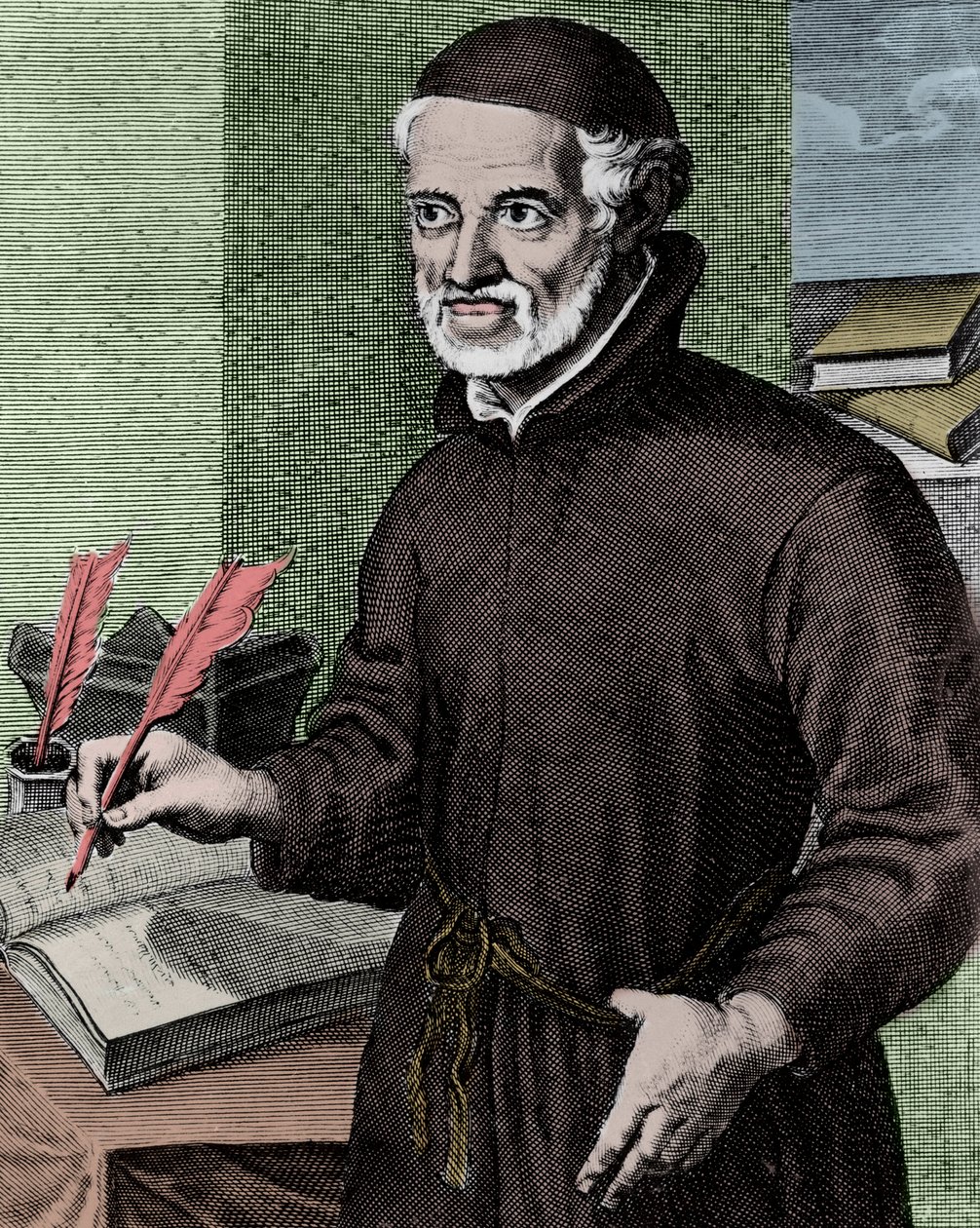 Pere Antonio VIEIRA (1608-1697) Jesuite, evangelist for indianerne i Brasilien - Indgravering af Arnold van Westerhout (1651-1725) - Portræt af Antonio Vieira (1608 -1697), portugisisk jesuiterpræst og forfatter af Arnold van Westerhout