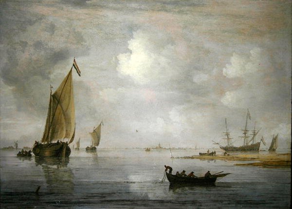 Indtagelse af nettene (olie på panel) af Arnoldus van Anthonissen