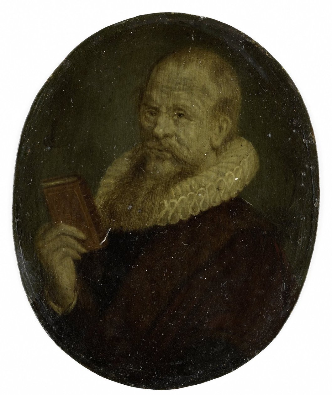 Portræt af Theodorus Schrevelius, rektor for Latinskolen i Leiden af Arnoud van Halen