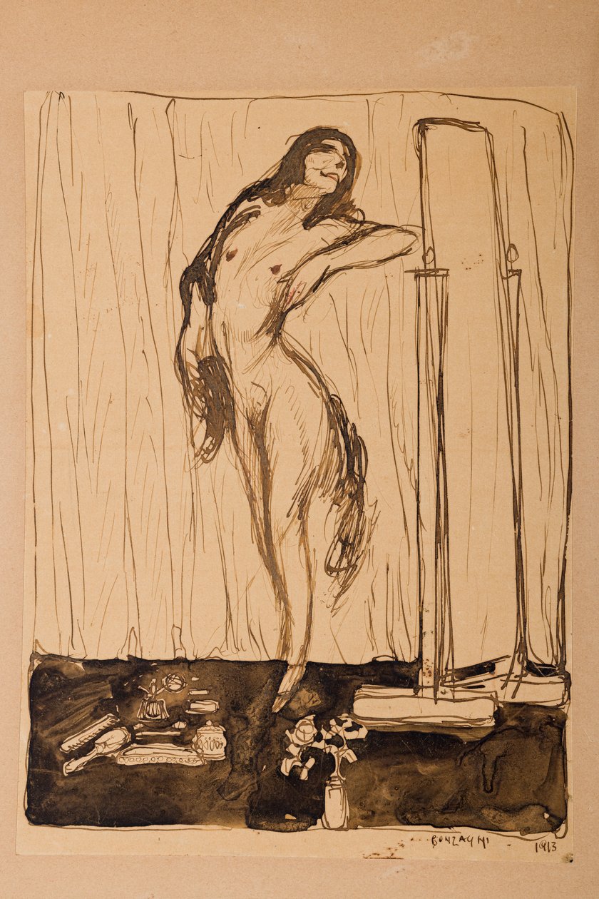 Kvindelig nøgen, ca. 1910