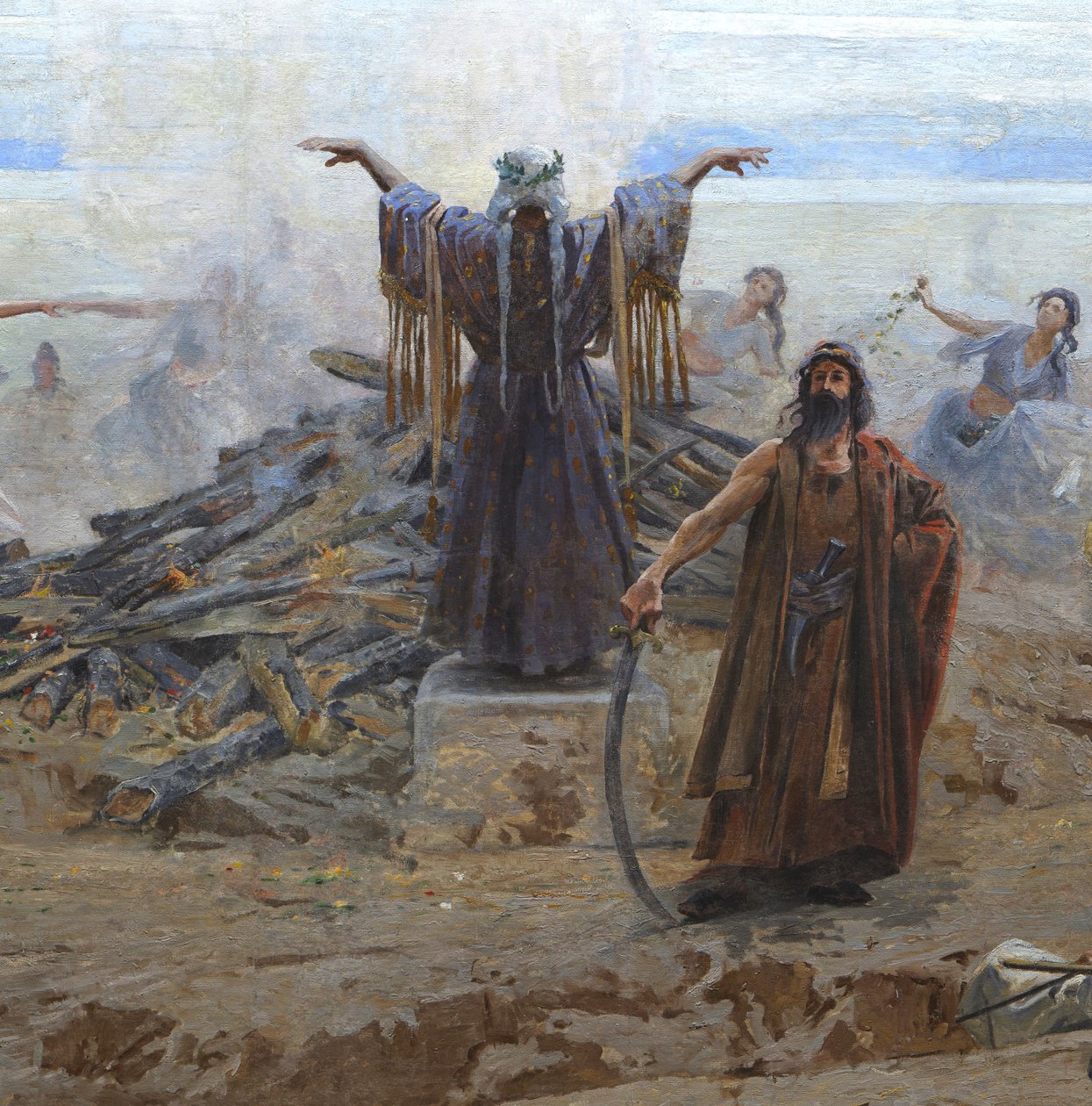 Ungarrenes ankomst (Feszty panorama) af Arpad Feszty