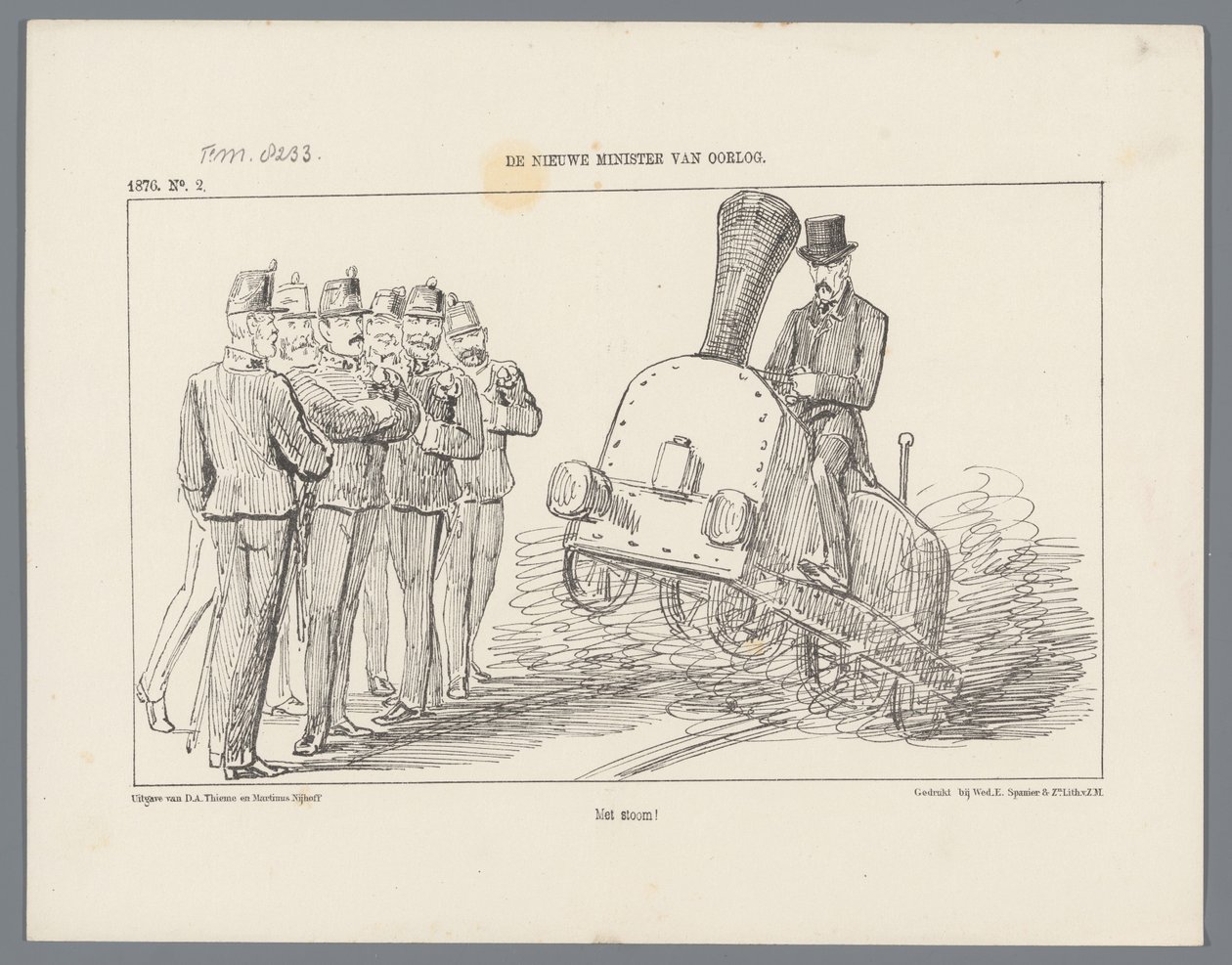 Rapport om besøget af Hans Majestæt Kong Willem III i Rotterdam, fra 28.-31. juli 1851, som annonceret i Rotterdamsche Courant af 29. og 31. juli og 1. august 1851 (titel på objekt) af Arrenberg and Van Reyn