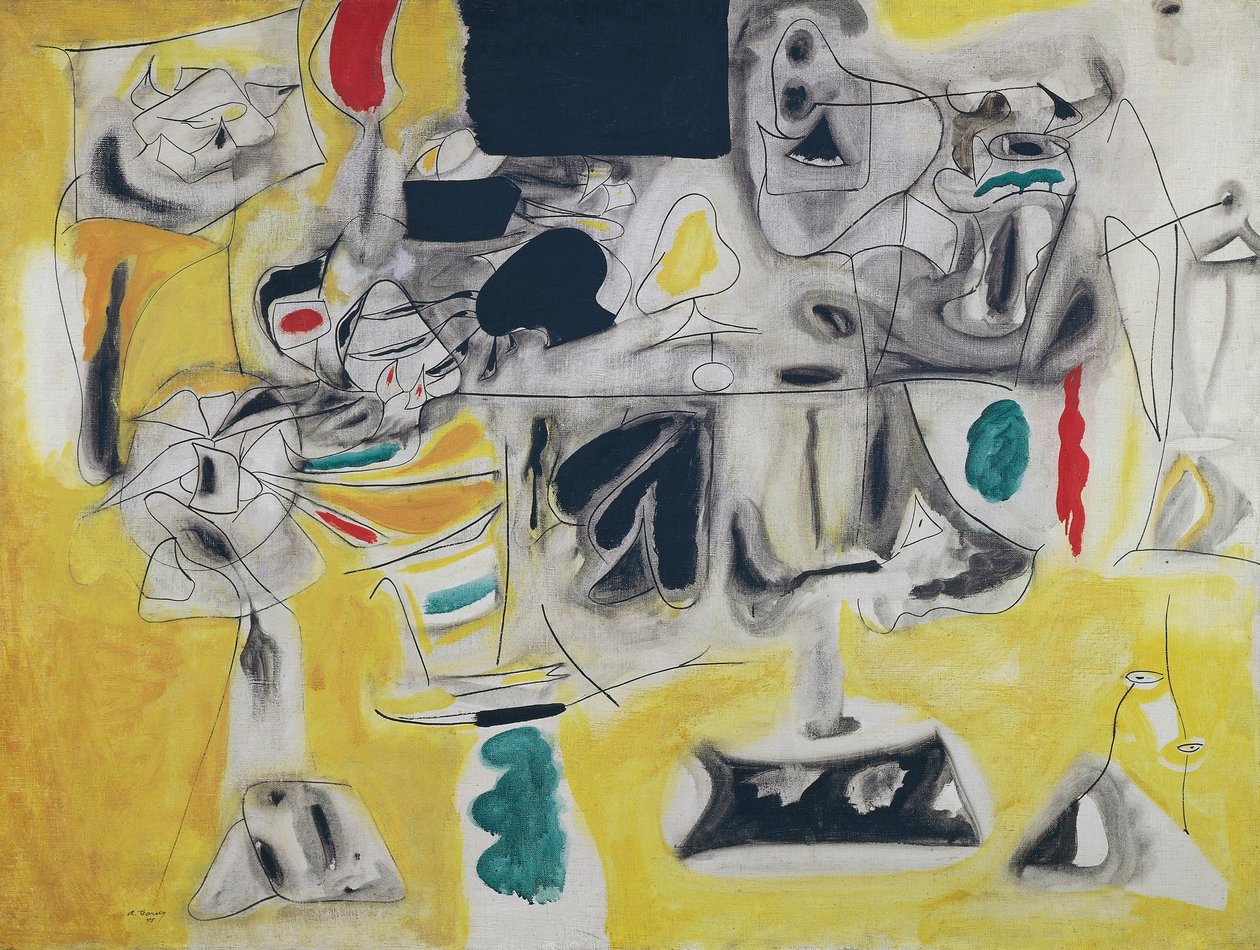 Landskab-Tabel af Arshile Gorky