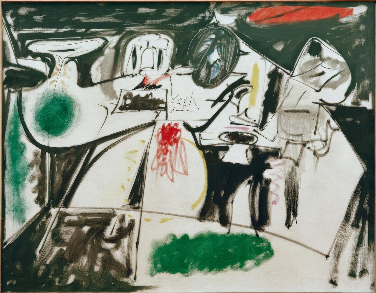 Sidste maleri (Den sorte munk) af Arshile Gorky