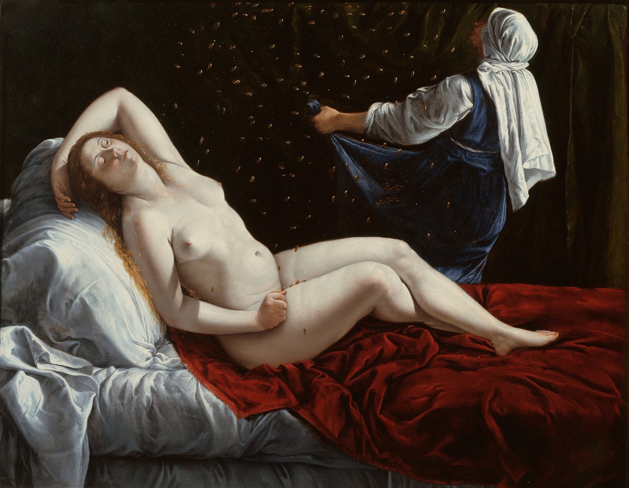 Danaë, ca. 1612 (olie på kobber) af Artemisia Gentileschi