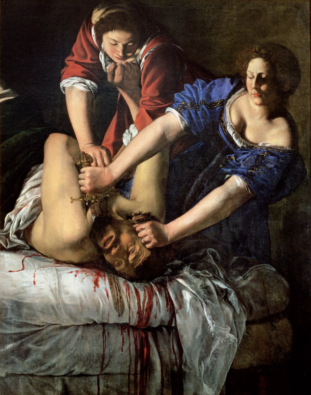 Judith og Holofernes (panel) af Artemisia Gentileschi