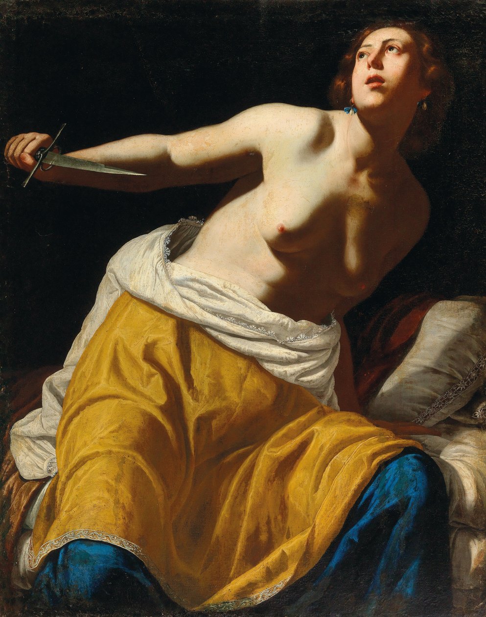 Lucretia, ca 1640-1645. af Artemisia Gentileschi