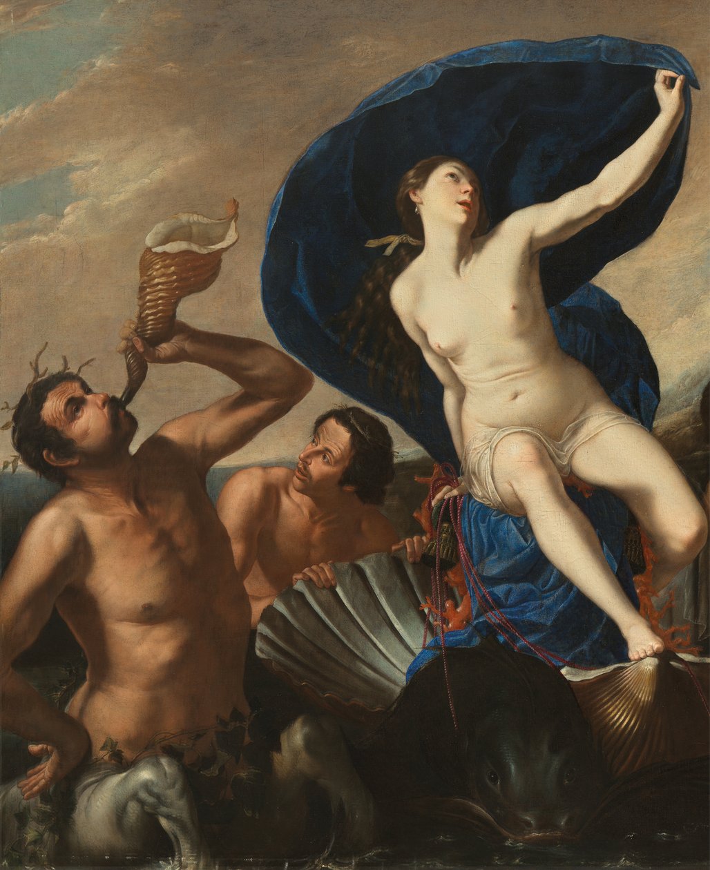 The Triumph of Galatea (olie på lærred) af Artemisia and associate Gentileschi