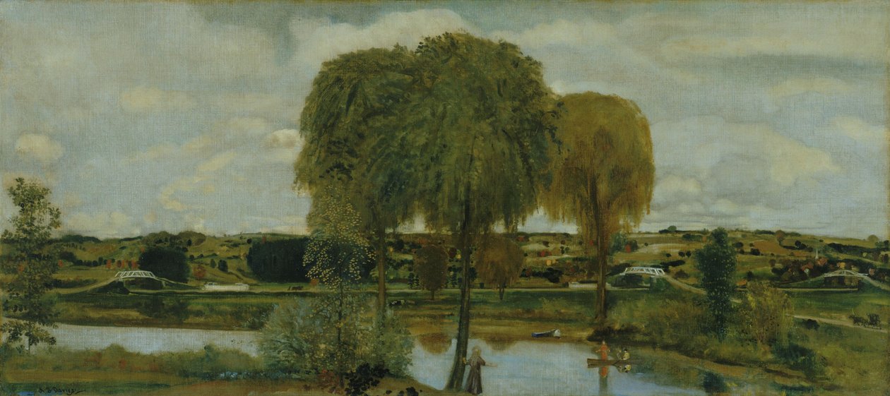 Langs Erie -kanalen af Arthur Bowen Davies
