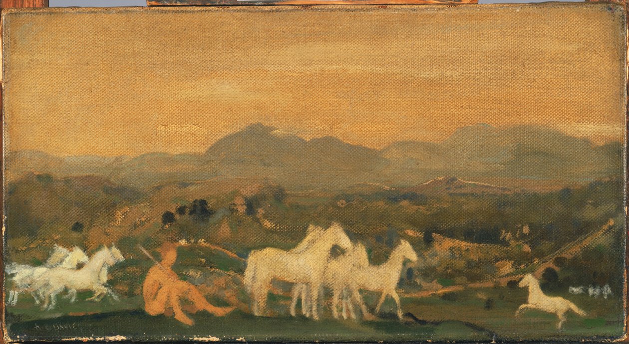 Heste i Attika af Arthur Bowen Davies