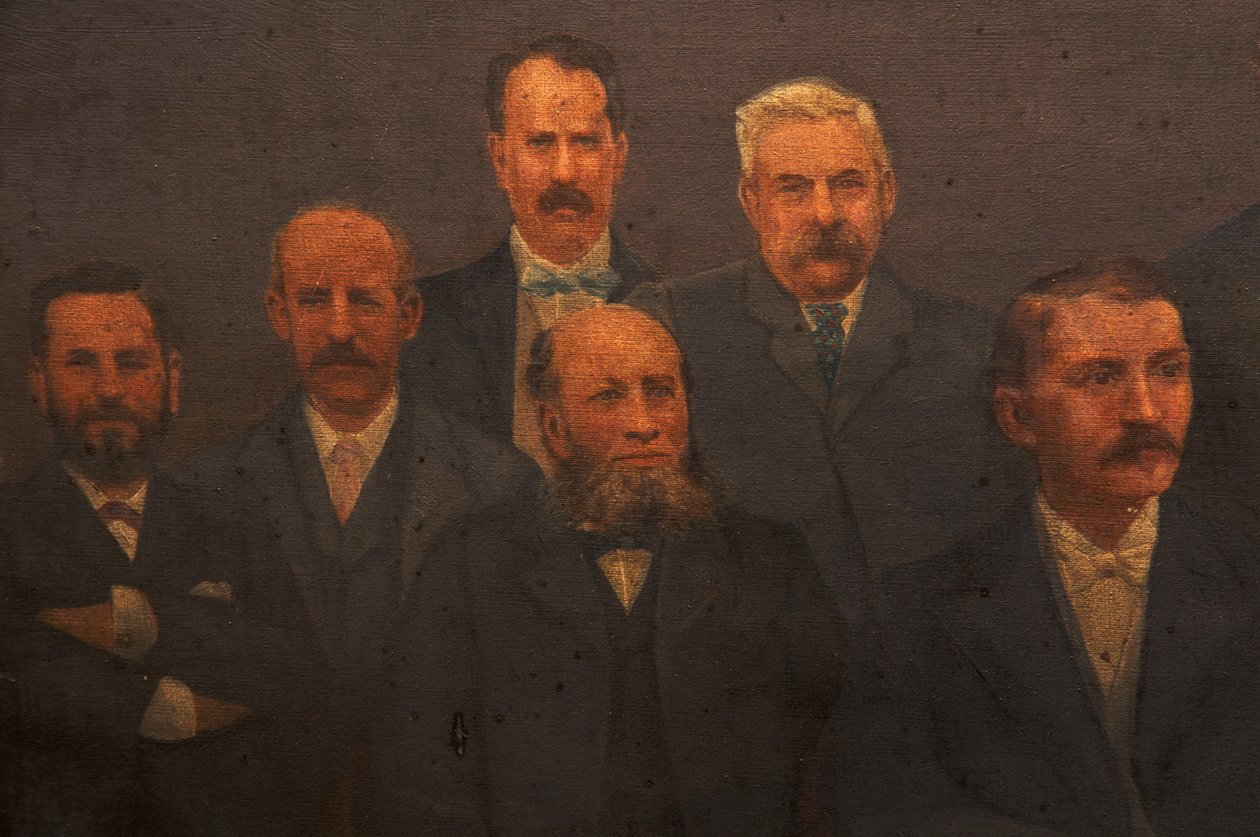 First Town Council, Borough of Dunkinfield, 1899 af Arthur Bradshaw