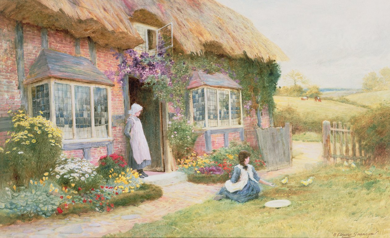 Fredelig eftermiddag af Arthur Claude Strachan