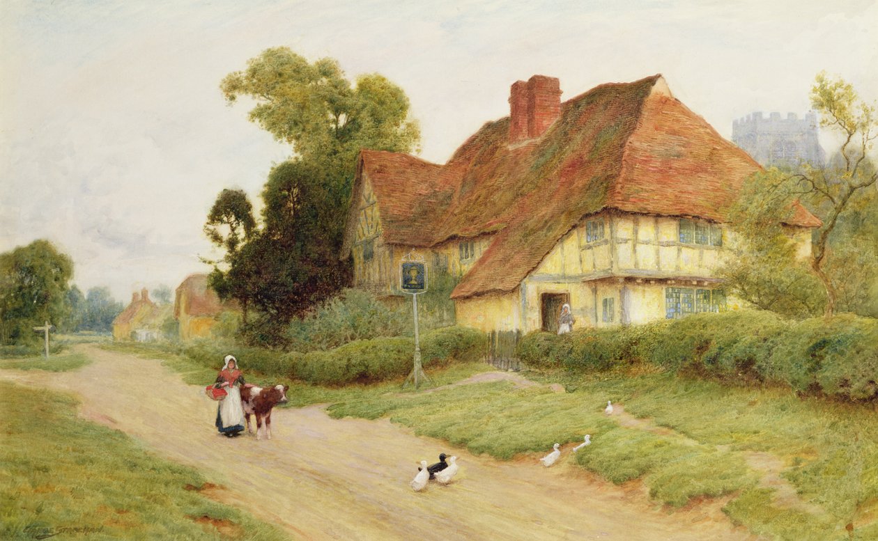 Landsbykroen af Arthur Claude Strachan