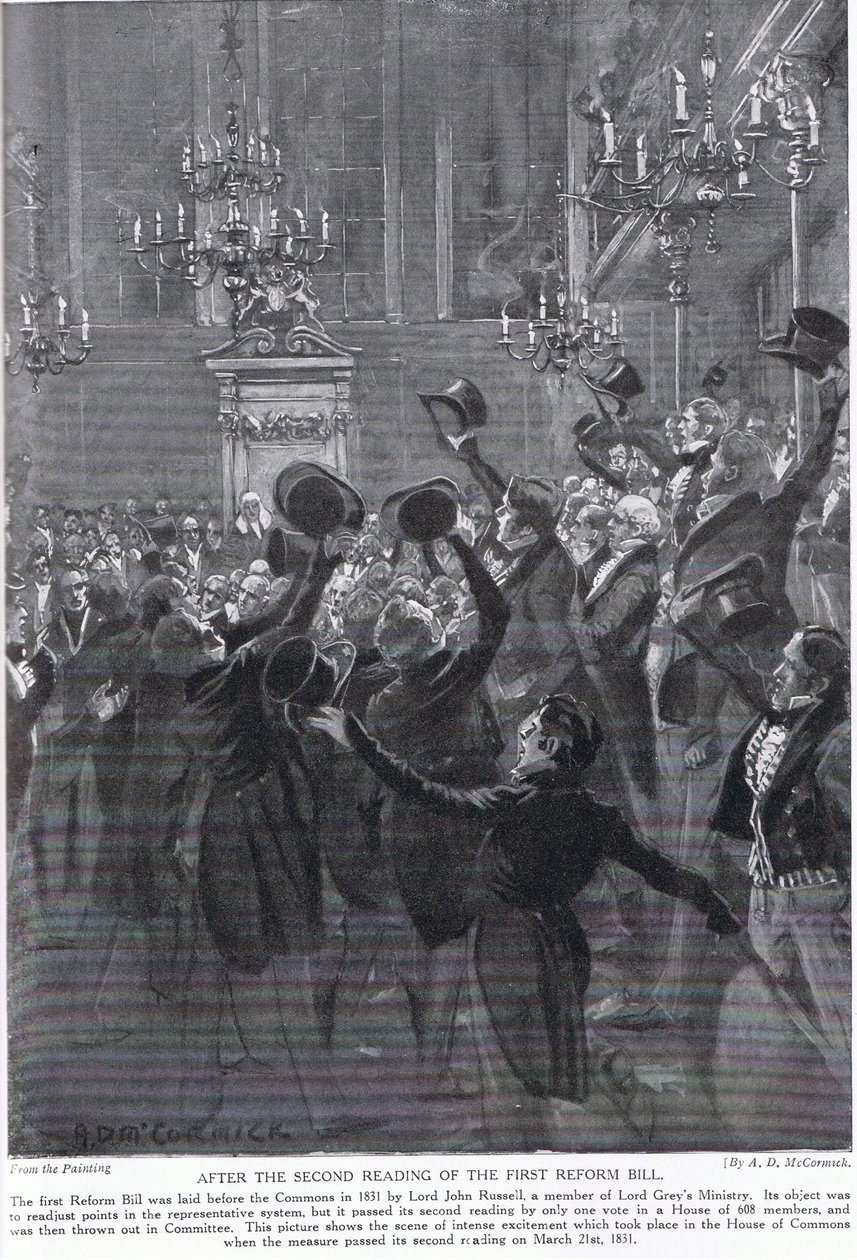 Efter andenbehandlingen af First Reform Bill, illustration fra 