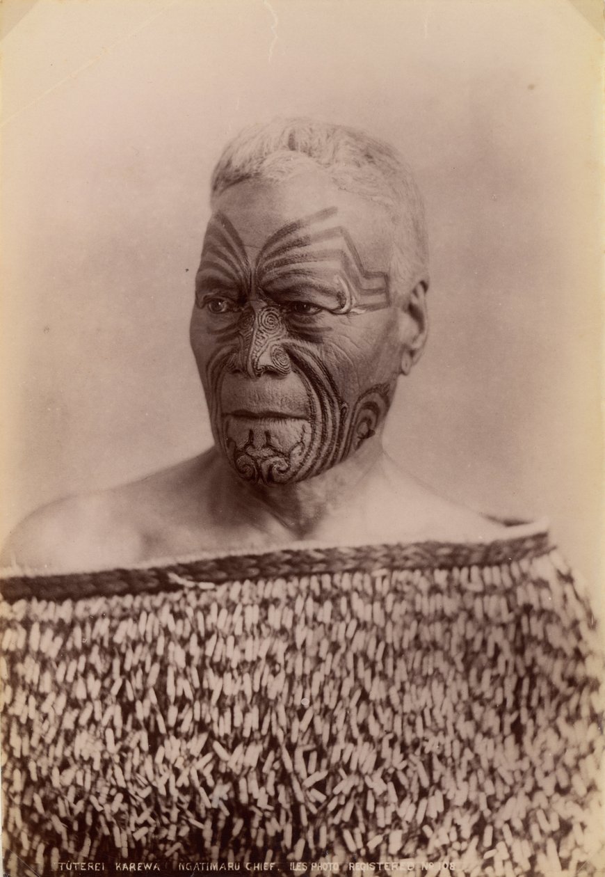 Tuterei Karewa af Ngatimaru -stammen, North Island, New Zealand af Arthur James Iles