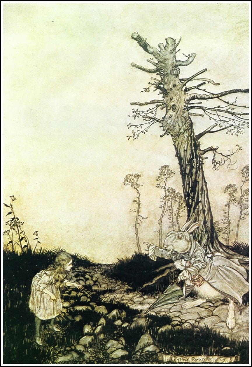 Alices Adventures in Wonderland - Hvorfor Mary Ann, hvad laver du herude? N af Arthur Rackham