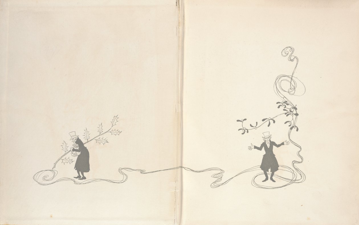 Front Endpapers - A Christmas Carol, 1915 af Arthur Rackham