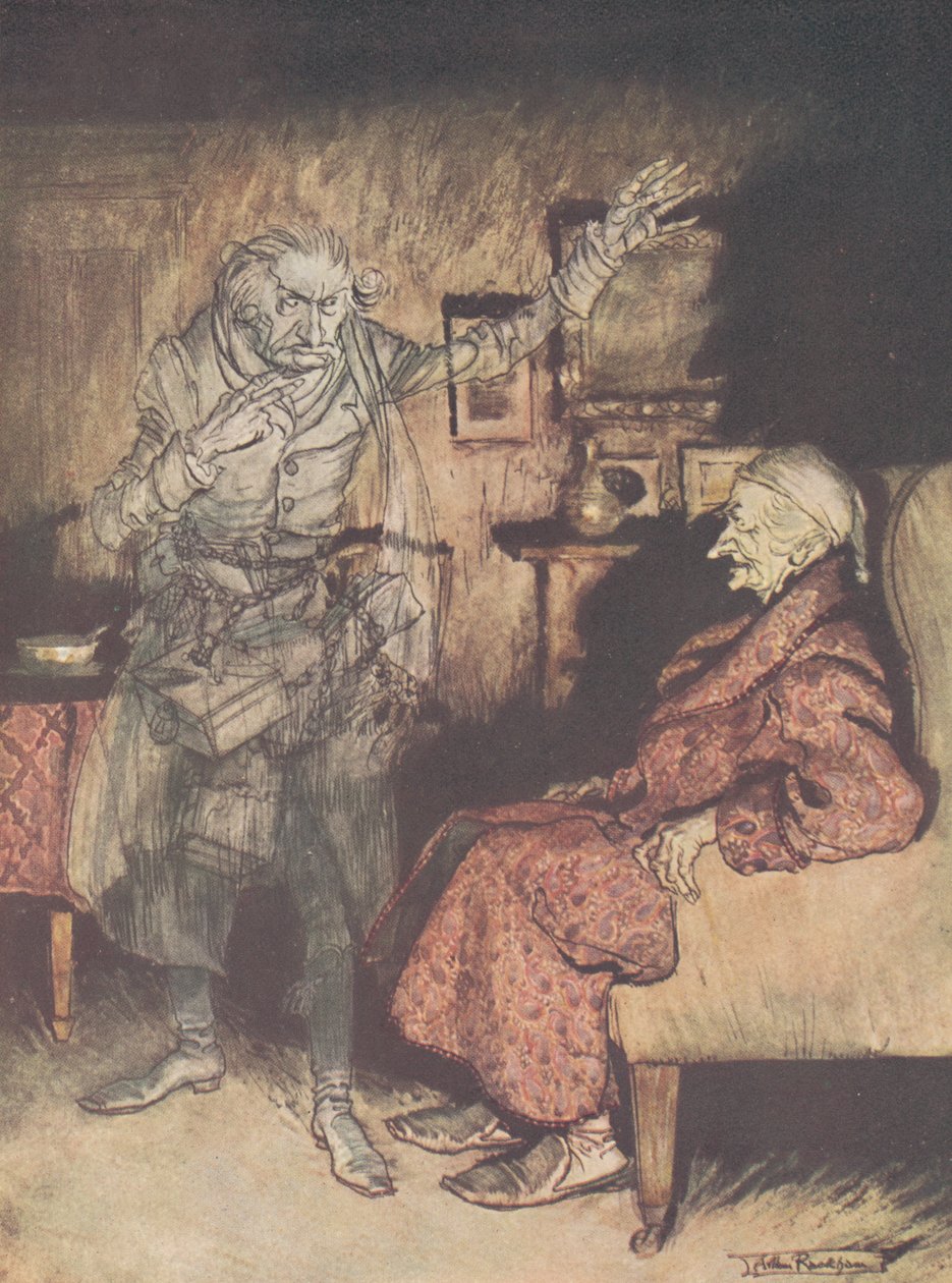Frontispice - A Christmas Carol, 1915 af Arthur Rackham