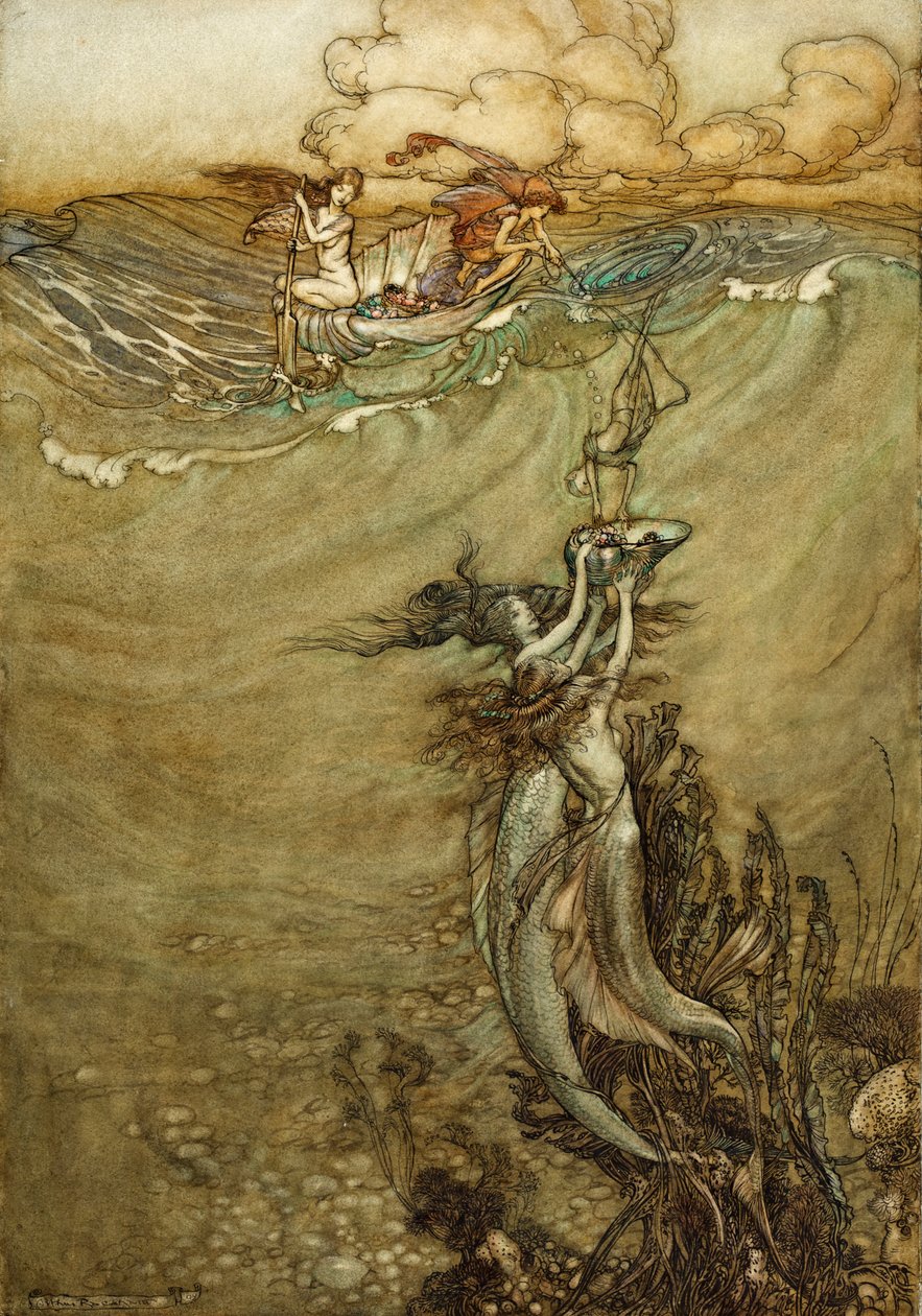 Juveler fra dybet, 1909 af Arthur Rackham