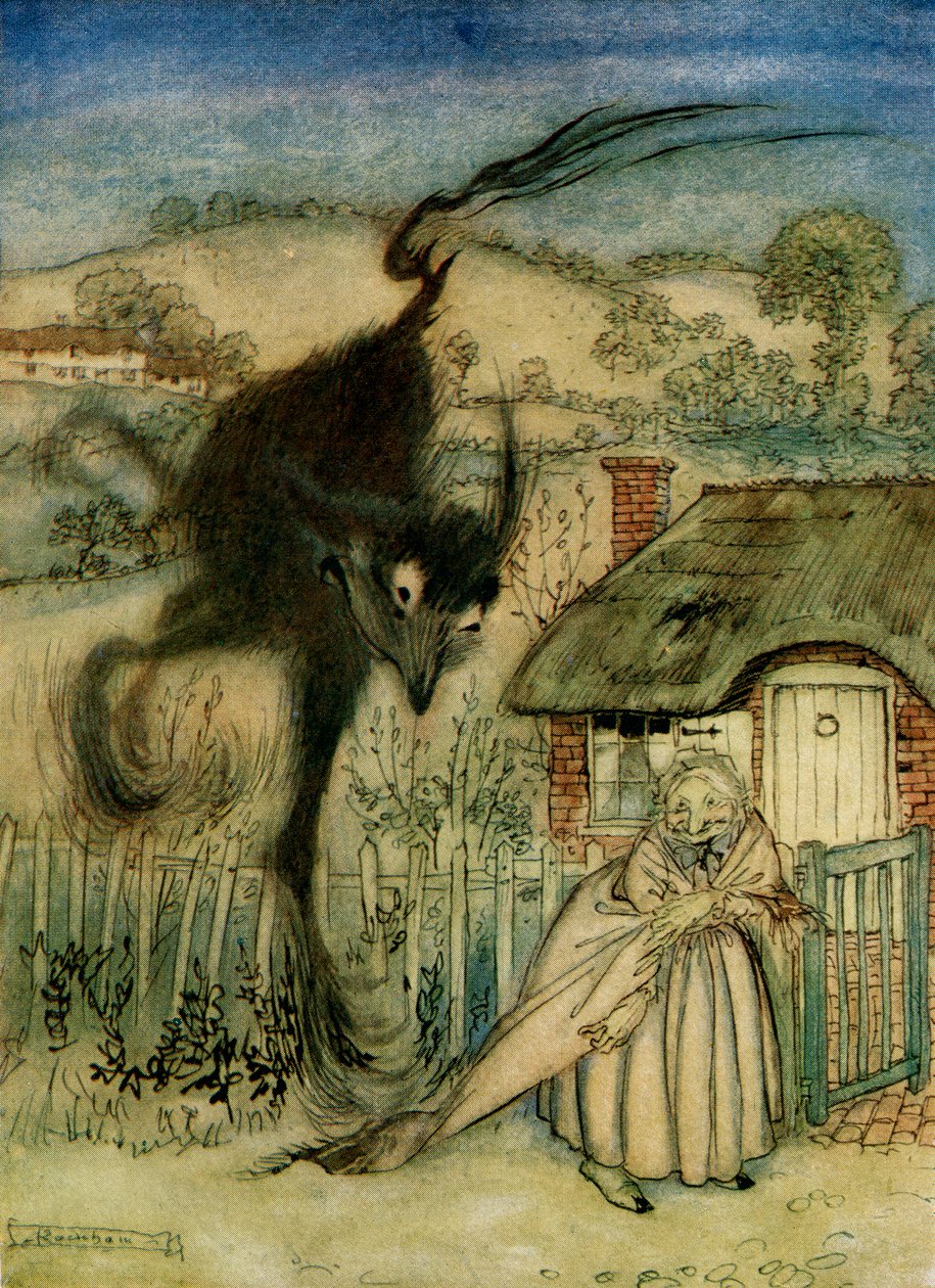 The Bogey Beast, fra engelske eventyr genfortalt af F.A. Steel, 1927 af Arthur Rackham