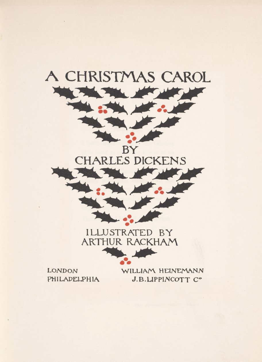 Titelside - A Christmas Carol, 1915 af Arthur Rackham