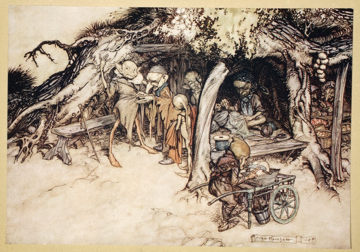 At lave mine små elverfrakker, illustration fra 