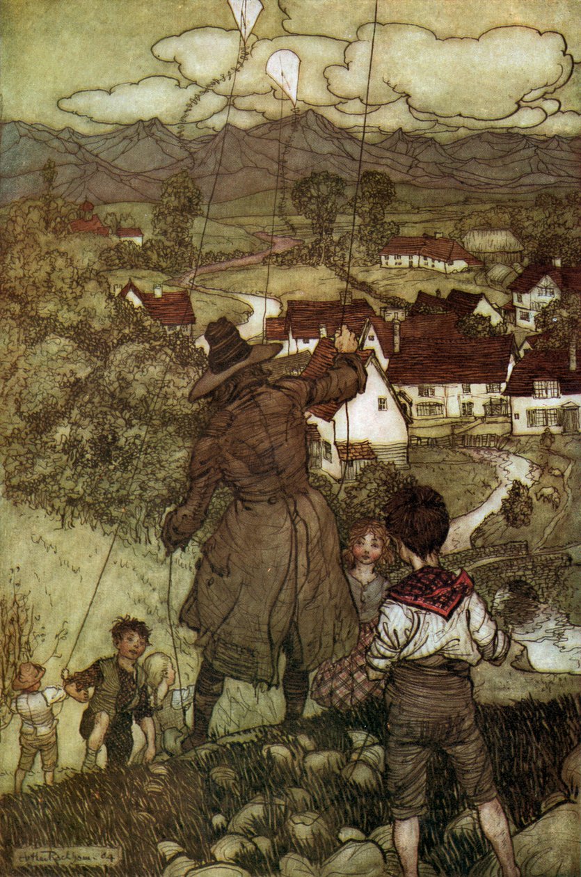 Washington Irving er kort af Arthur Rackham