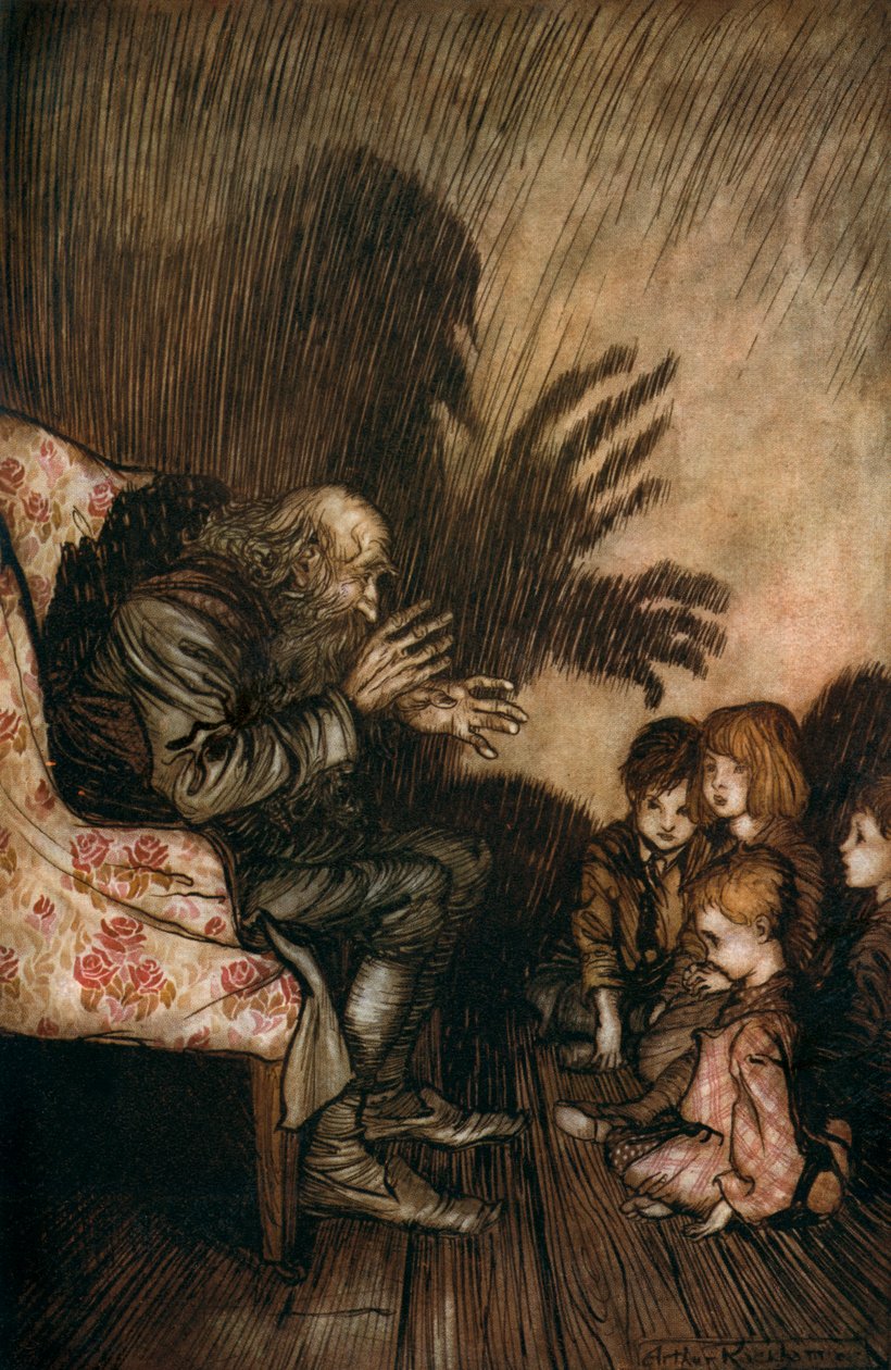 Washington Irving er kort af Arthur Rackham
