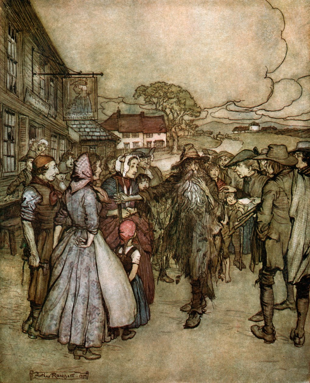Washington Irving er kort af Arthur Rackham