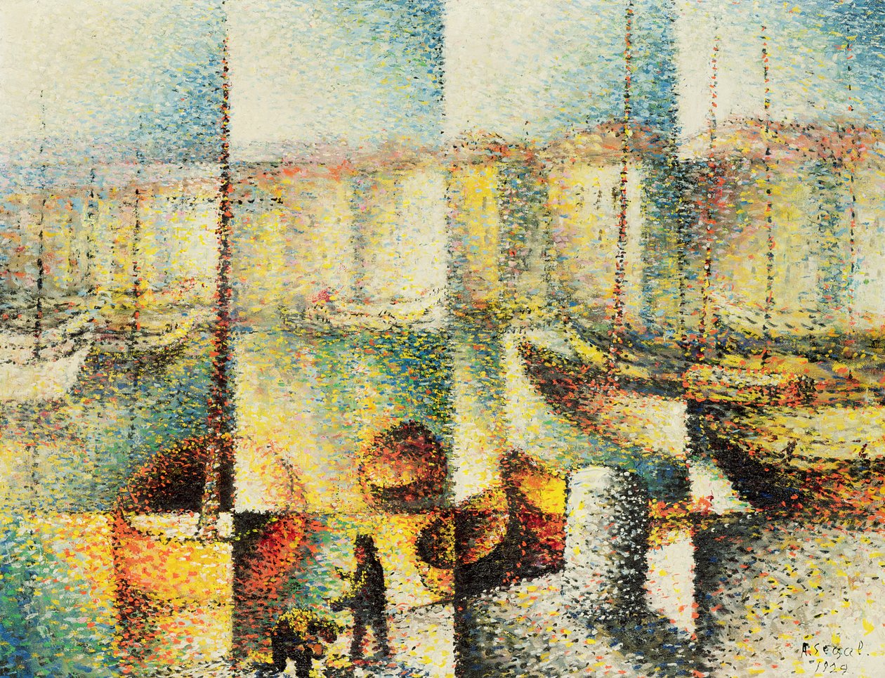 Marseille, 1929 af Arthur Segal