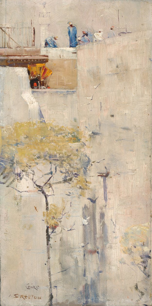 (Husbyggere, Kairo) af Arthur Streeton
