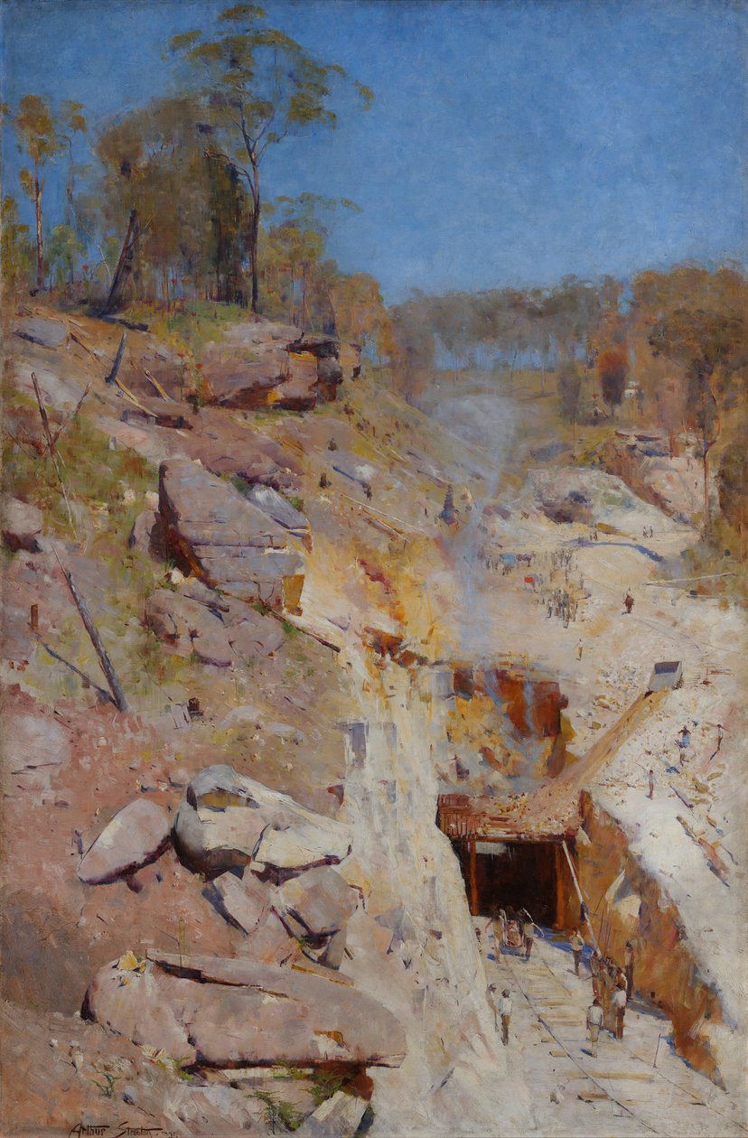 Brænder på af Arthur Streeton