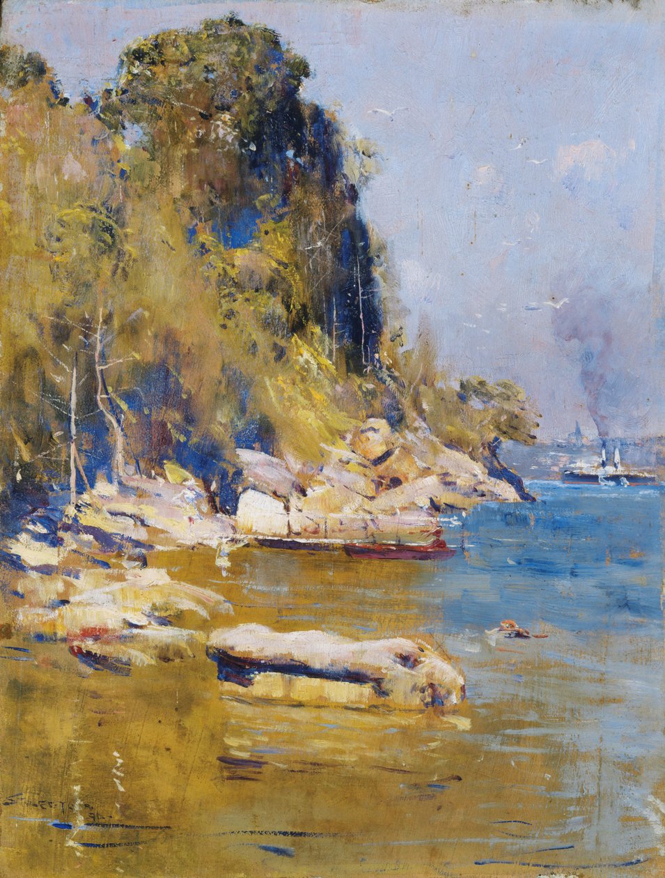 Fra min lejr (Sirius Cove) af Arthur Streeton