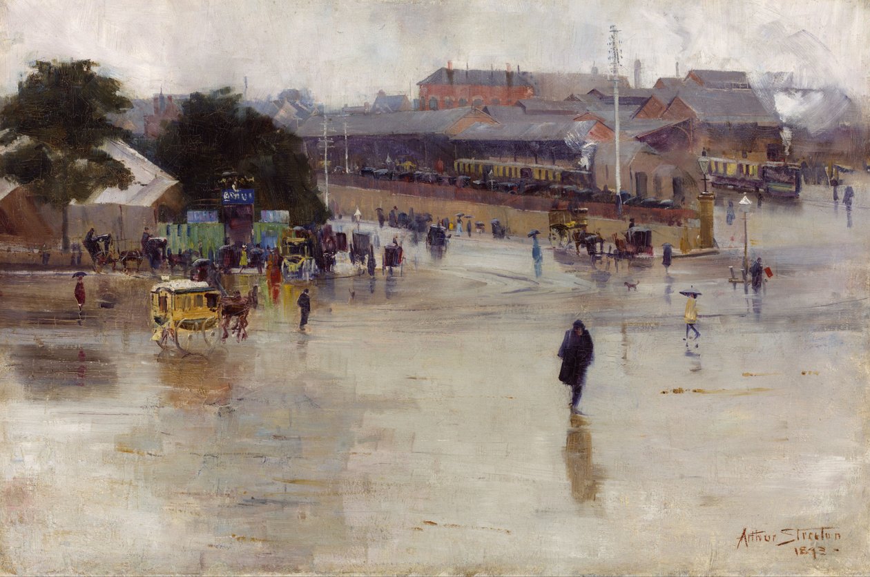 Banegården, Redfern af Arthur Streeton