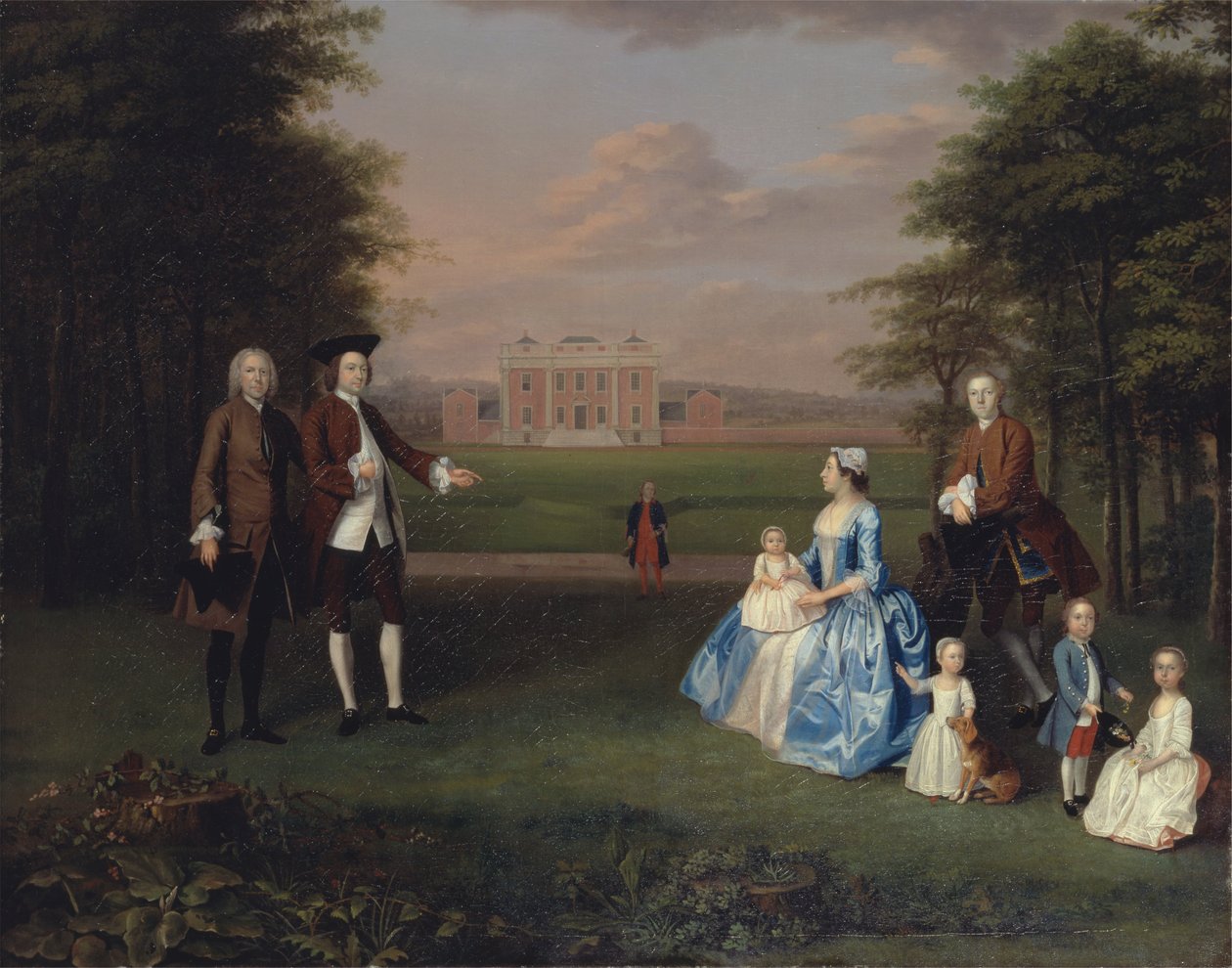 Robert Gwillym fra Atherton og hans familie af Arthur Devis