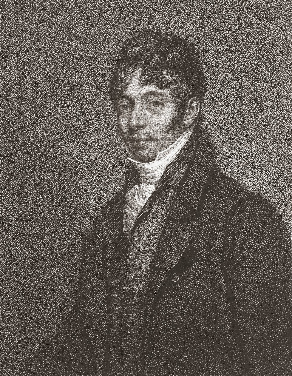 John Cunningham Saunders. Portræt. (Print) af Arthur (after) Devis