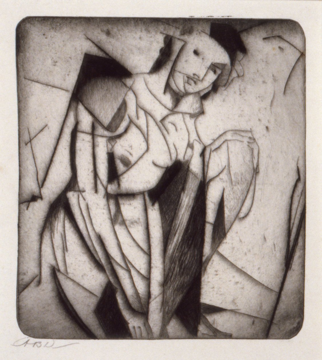 Figur i glas af Arthur B. Davies