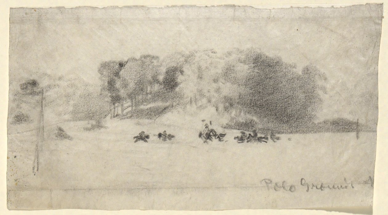 Polo Grounds af Arthur B. Davies