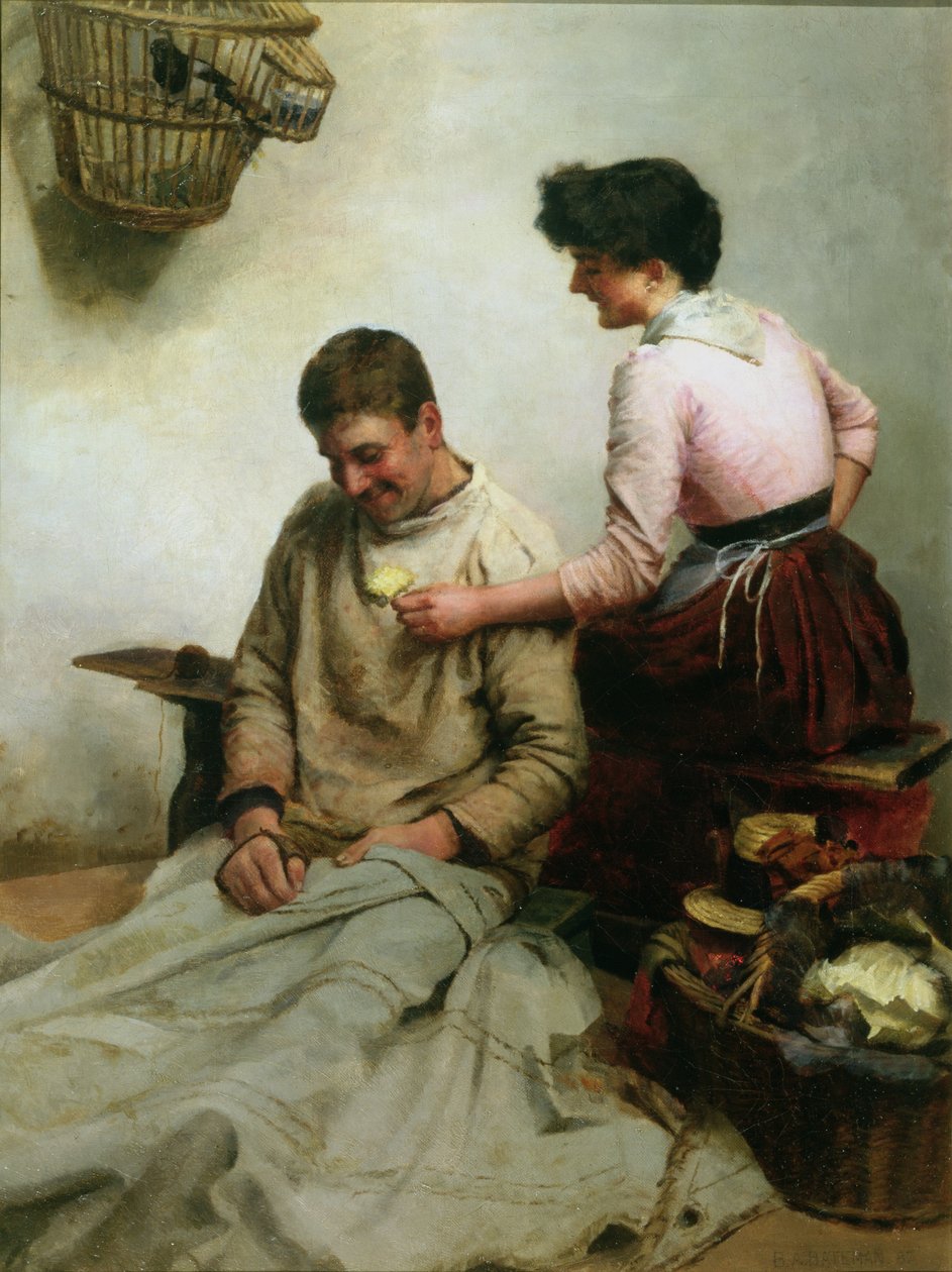 Ægteskab, 1887 (se 238986 for par) af Arthur Bateman